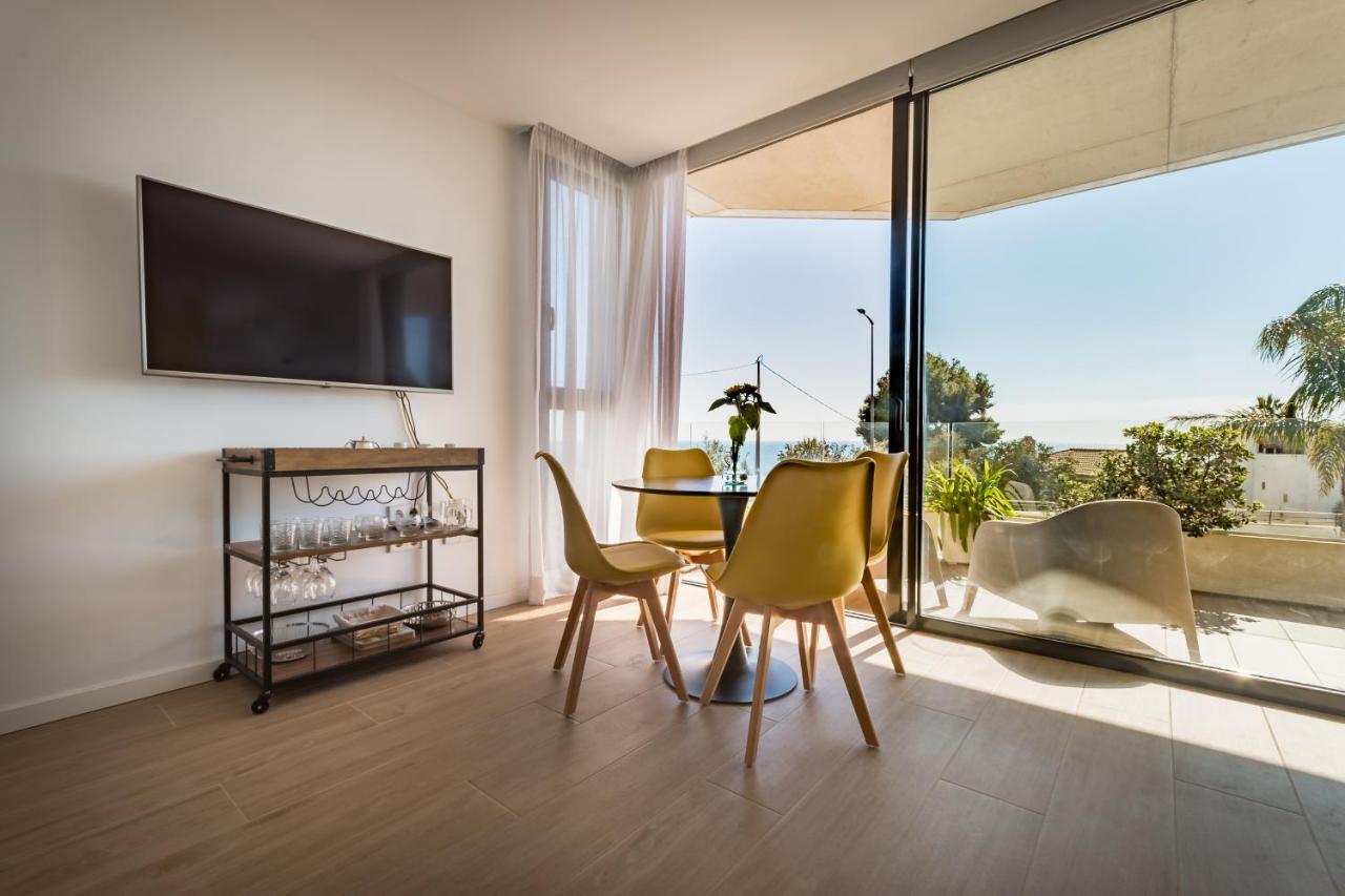 Modern Sea Front Sea Waves Apartment Alicante Bagian luar foto