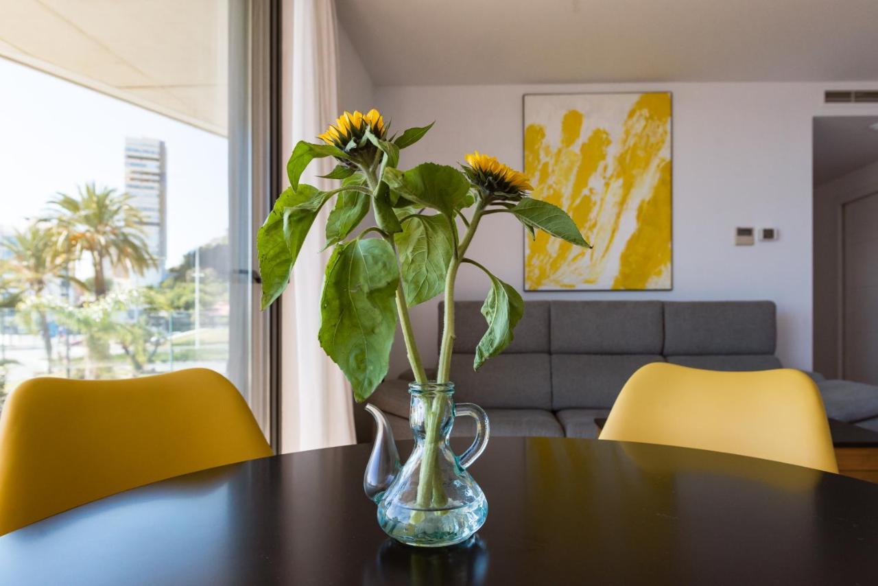 Modern Sea Front Sea Waves Apartment Alicante Bagian luar foto