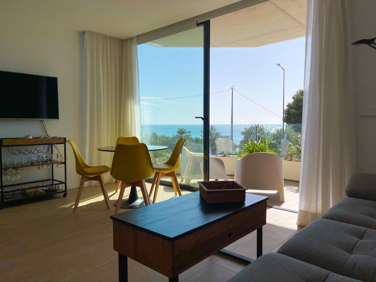 Modern Sea Front Sea Waves Apartment Alicante Bagian luar foto